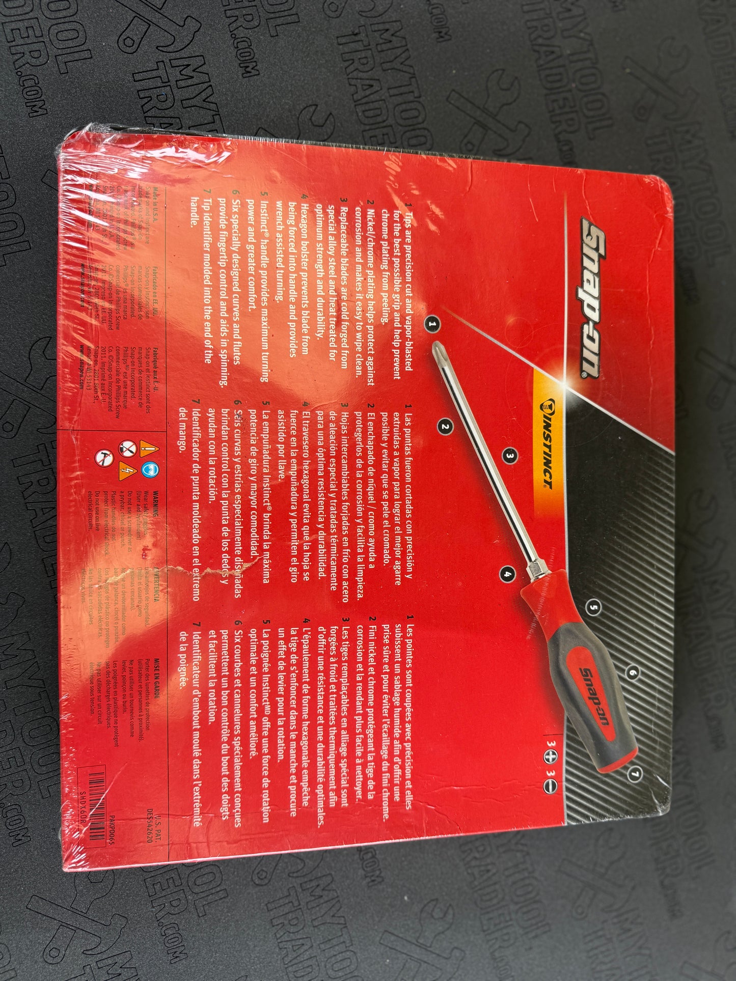 6 pc Instinct® Combination Hard Grip Standard Screwdriver Set (Red)