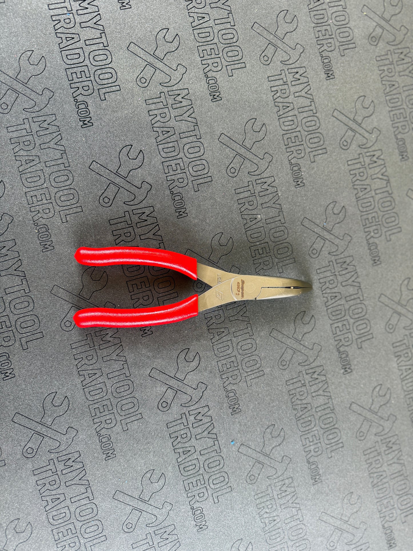 7" Talon Grip™ 35° Bent Needle Nose Pliers (Red)