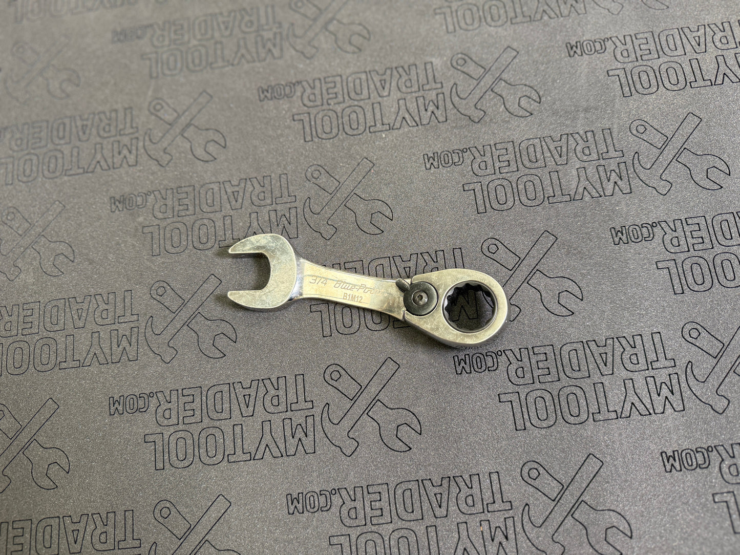 3/4" 12-Point SAE 15° Offset Short Ratcheting Box/Open-End Wrench (Blue-Point®)-Pre Loved