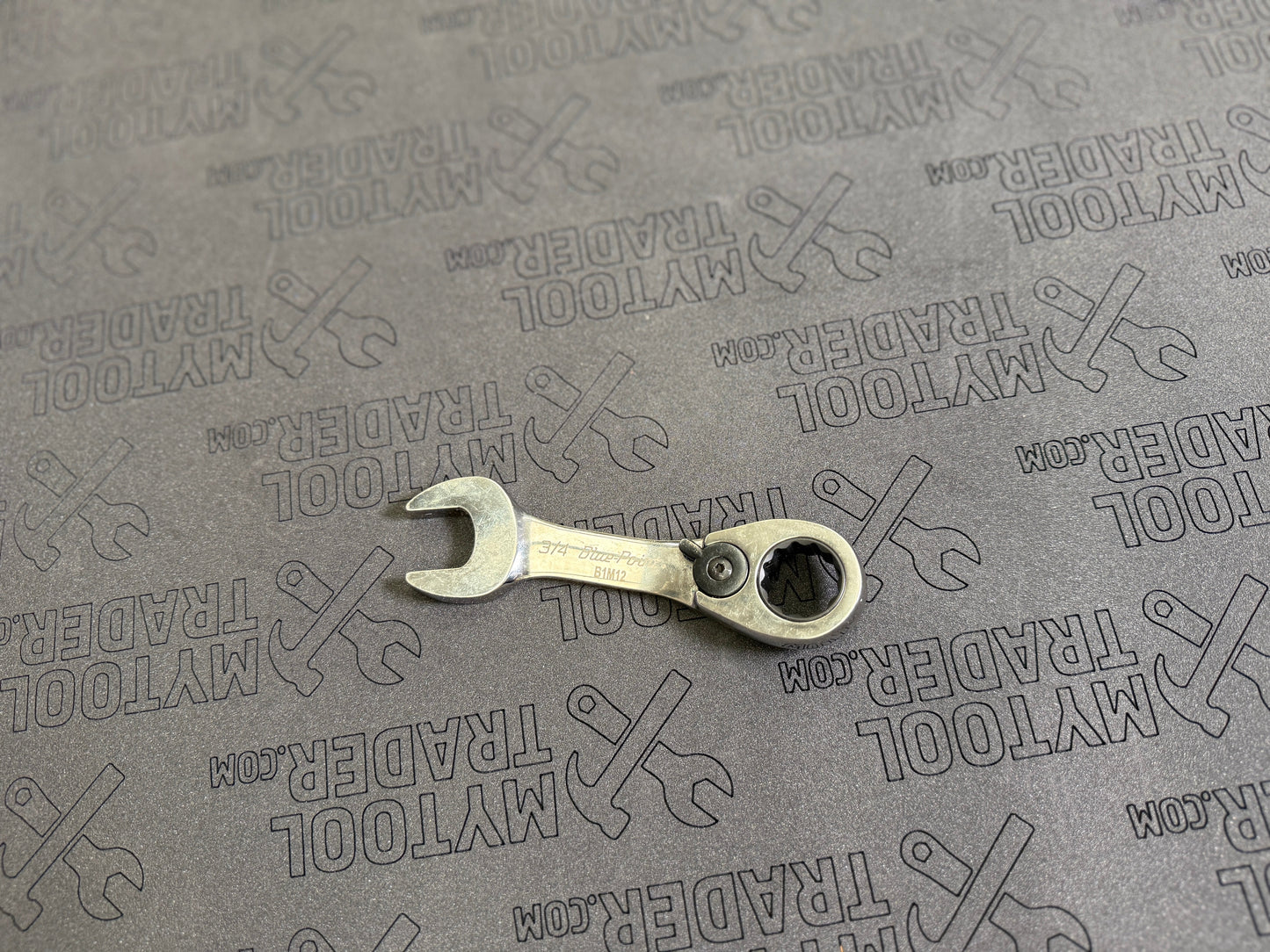 3/4" 12-Point SAE 15° Offset Short Ratcheting Box/Open-End Wrench (Blue-Point®)-Pre Loved