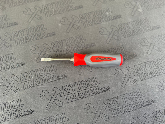 Flat Tip Instinct® Hard Grip Standard Screwdriver (Red)