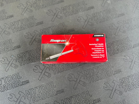 T-Handle Ratcheting Magnetic Standard Screwdriver (Red)