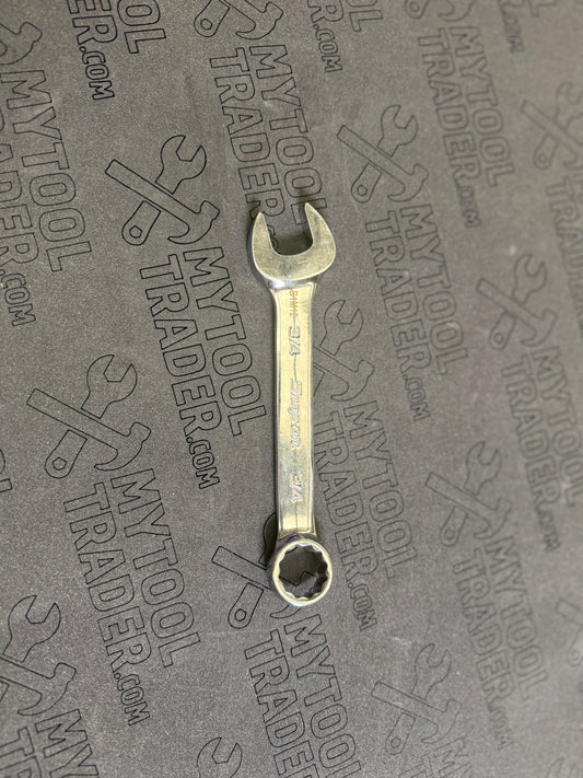 3/4" 12-Point SAE Flank Drive® Short Combination Wrench - Pre-Loved