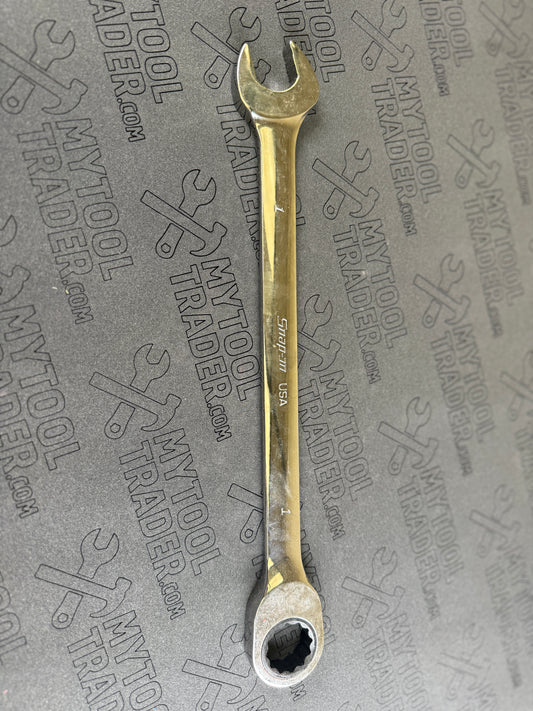 1" 12-Point SAE Flank Drive® Plus 0° Offset Non-Reversing Ratcheting Combination Wrench