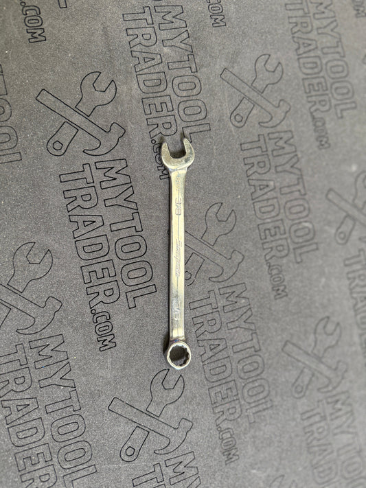 3/8" 12-Point SAE Flank Drive® Short Combination Wrench - Pre-Loved