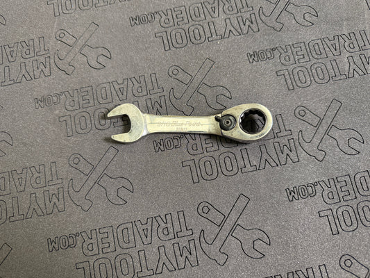 9/16" 12-Point SAE 15° Offset Short Ratcheting Box/Open-End Wrench (Blue-Point®)-Pre Loved