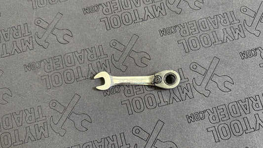 3/8" 12-Point SAE 15° Offset Short Ratcheting Box/Open-End Wrench (Blue-Point®)-Pre Loved