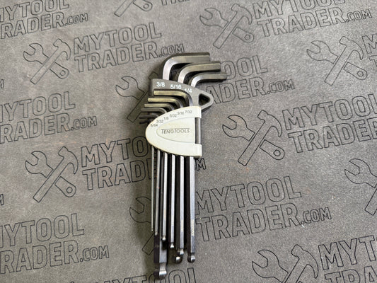 9 Piece AF Ball End Hex Key Set-Pre Loved
